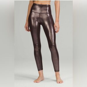 lululemon athletica Metallic Brown Leggings